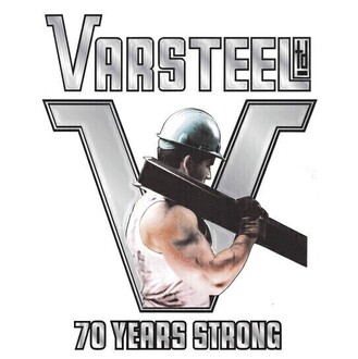 Large varsteel 70years strong logo